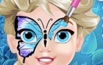 ماكياج فراشة للطفل إلسا لعبة