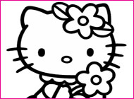 السوبر مرحبا كيتي التلوين لعبة