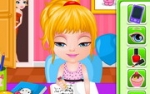 الواجبات المنزلية طفل باربي لعبة